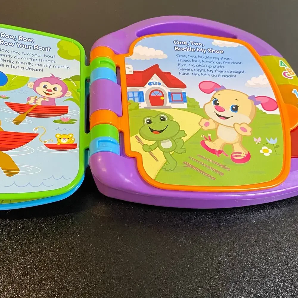 Fisher-Price Laugh & Learn Storybook Rhymes Musical Toy Book WORKS